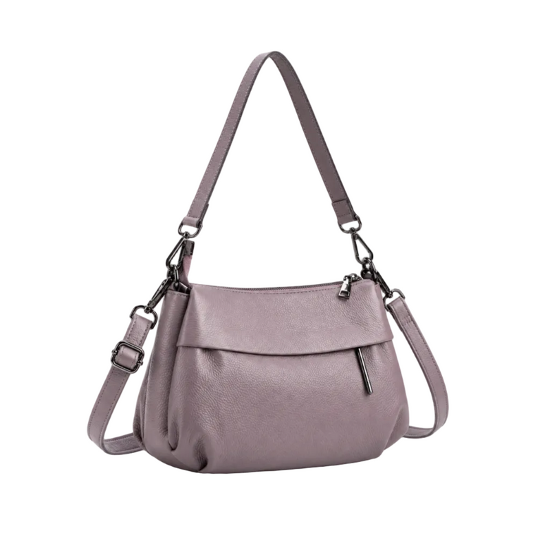 Elegant Purple Crossbody Bag With Straps-1