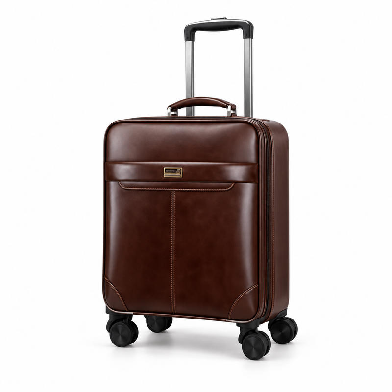 Classic Coffee Rolling Suitcase With Handle-4