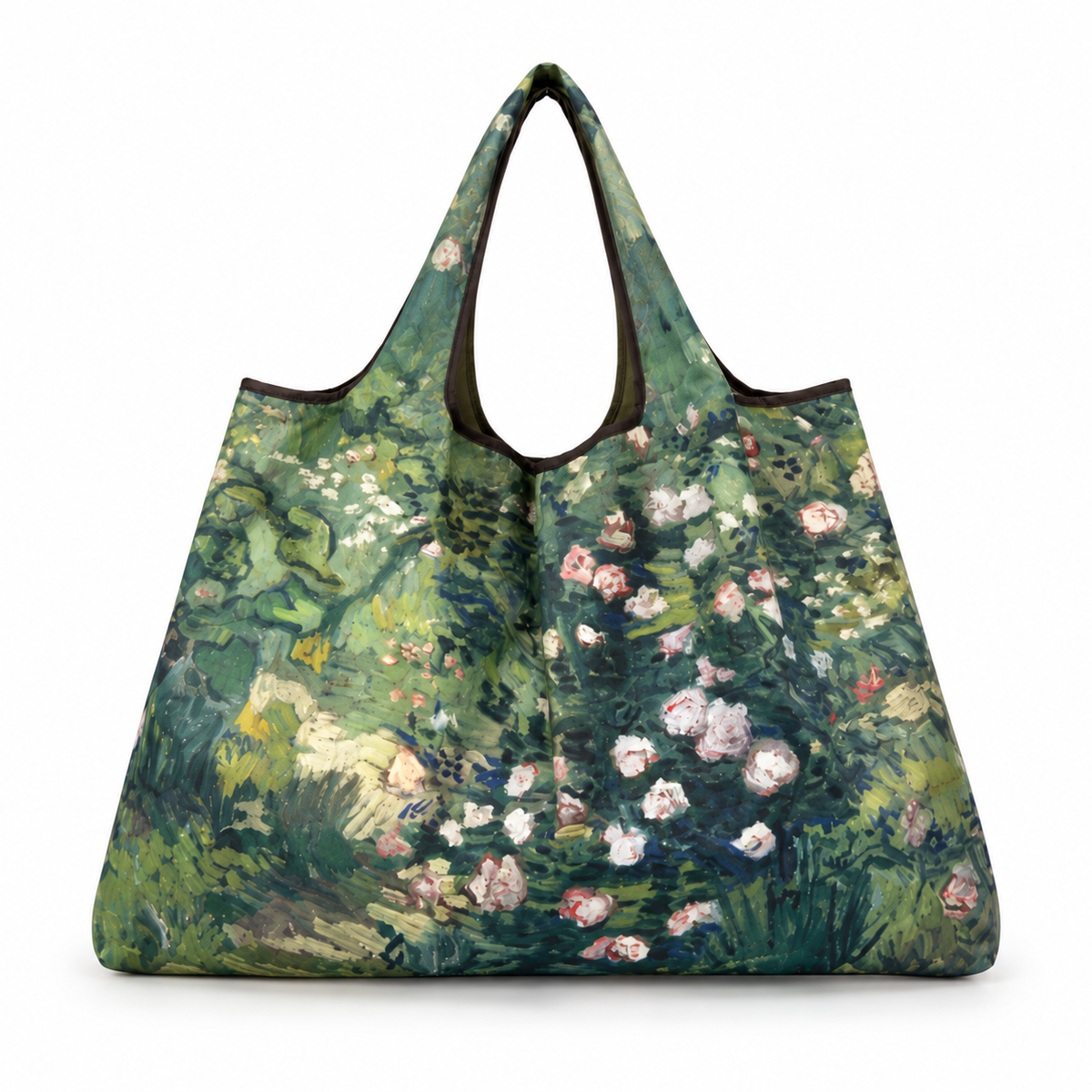 Impressionist Floral Garden Oversized Tote Bag-4