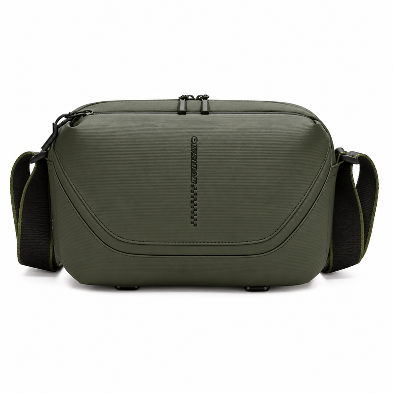Olive Green Compact Crossbody Camera Bag-4