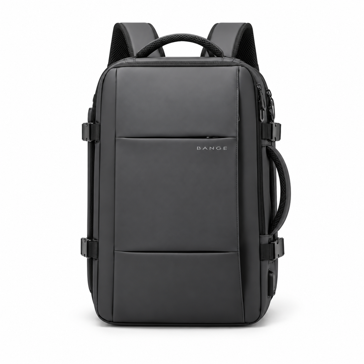 Grey Multi Compartment Travel Camera Backpack-4
