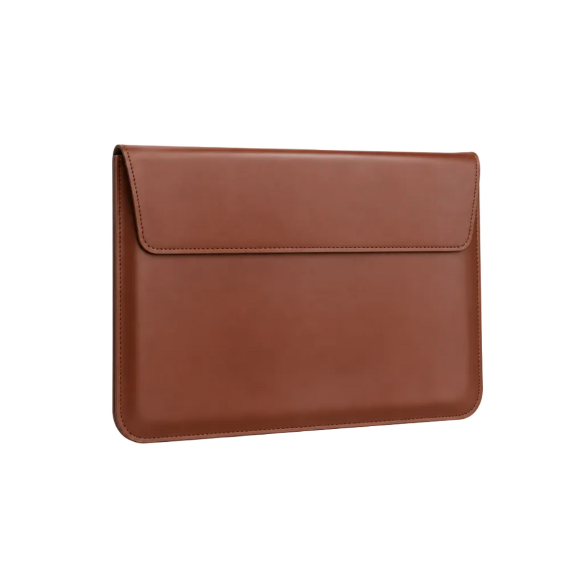 Brown Leather Envelope Style Laptop Bag-1
