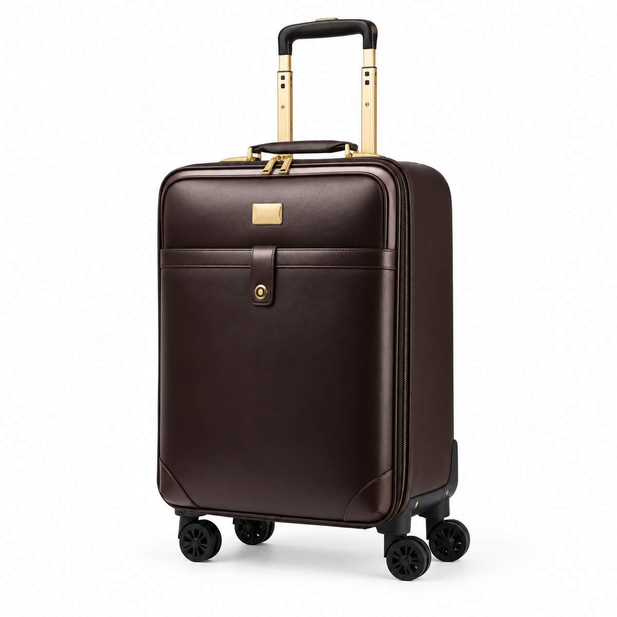 Elegant Coffee Rolling Suitcase With Wheels-4