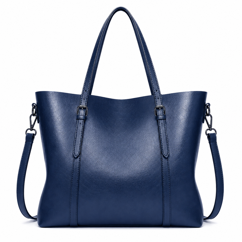 Women’s Large Navy Blue Tote Bag-2