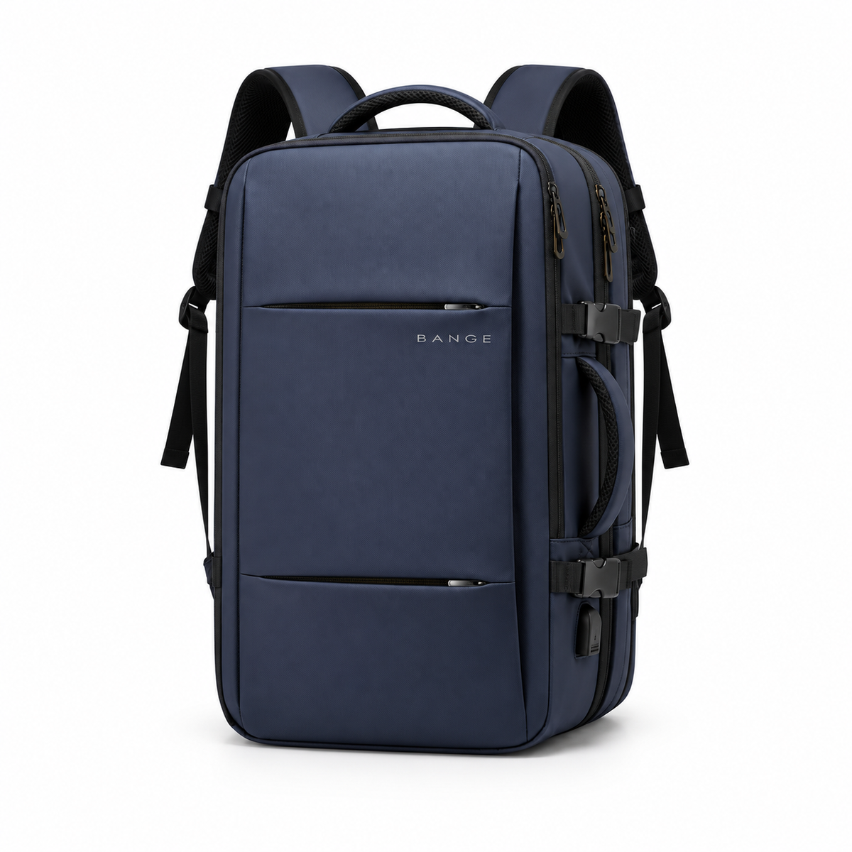 Navy Blue Multi Compartment Camera Backpack-4