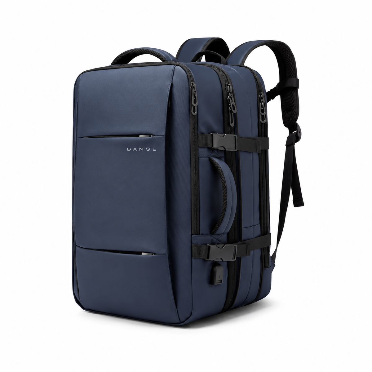 Navy Blue Multi Compartment Camera Backpack-2