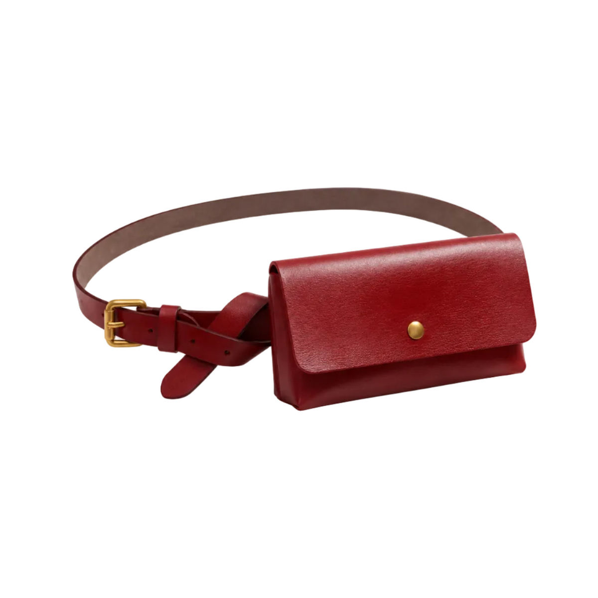 Classic Red Adjustable Waist Belt Bag