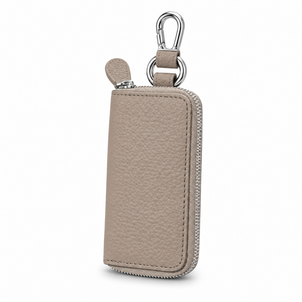 Pebbled Leather Zip-Around Key Pouch-3