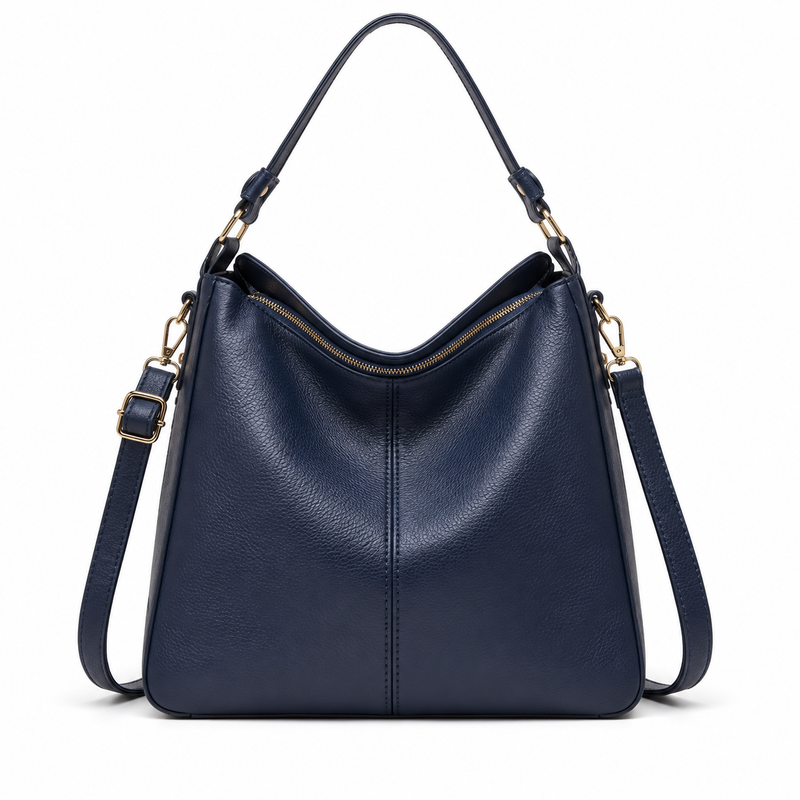 Navy Blue Hobo Shoulder Crossbody Bag-2