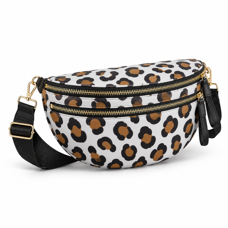 Chic Leopard Print Sling Crossbody Bag-1