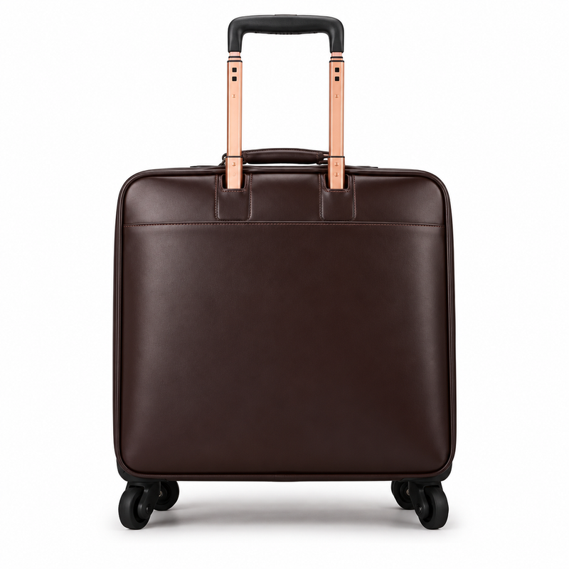 Coffee Brown Business Travel Rolling Bag-4