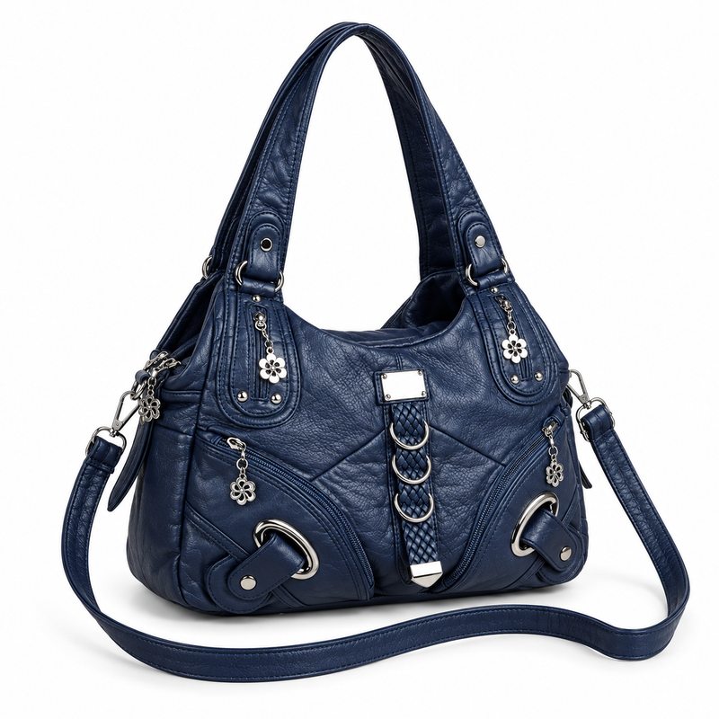 Elegant Navy Blue Crossbody Bag-1
