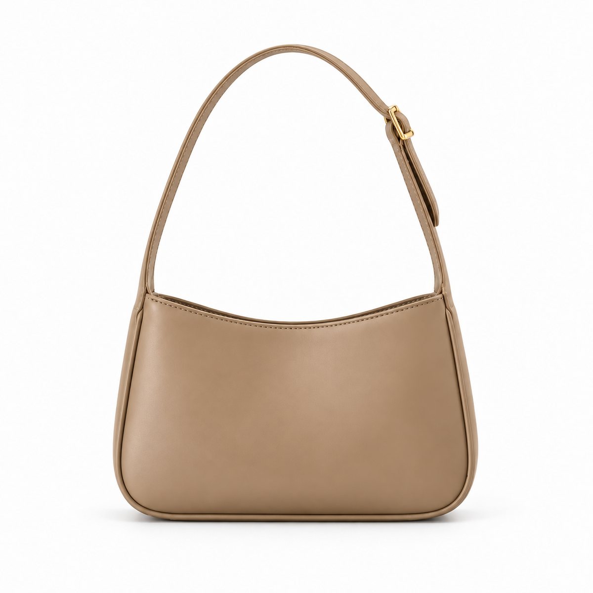Elegant Minimalist Taupe Shoulder Handbag Design-3