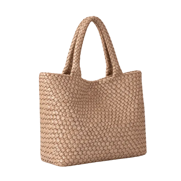 Apricot Woven Everyday Carry Tote Bag