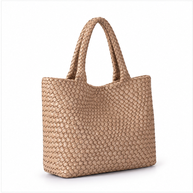 Apricot Woven Everyday Carry Tote Bag-1