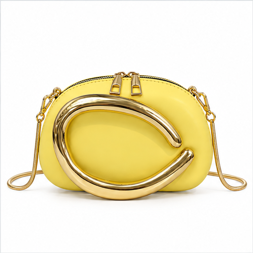 Yellow Gold Accent Mini Crossbody Bag-4