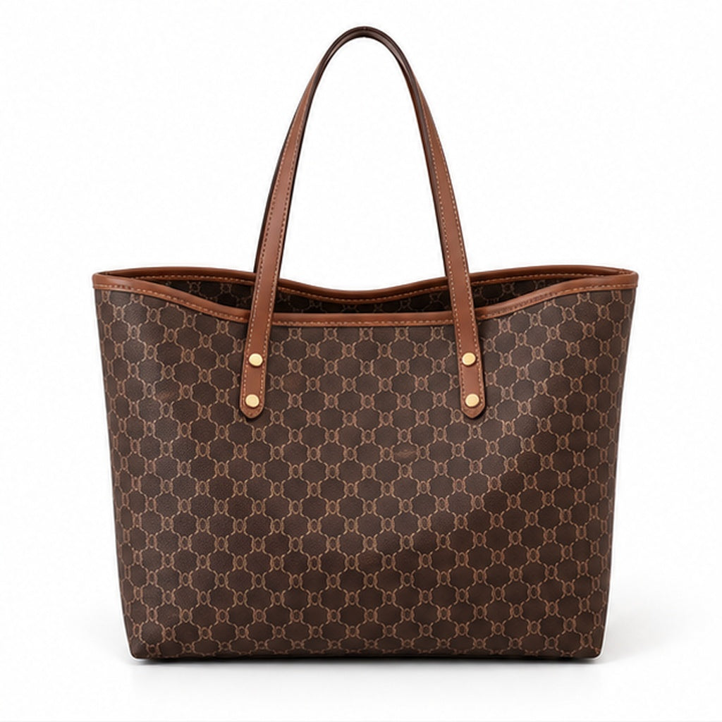 Classic Brown Monogram Everyday Tote Bag-4
