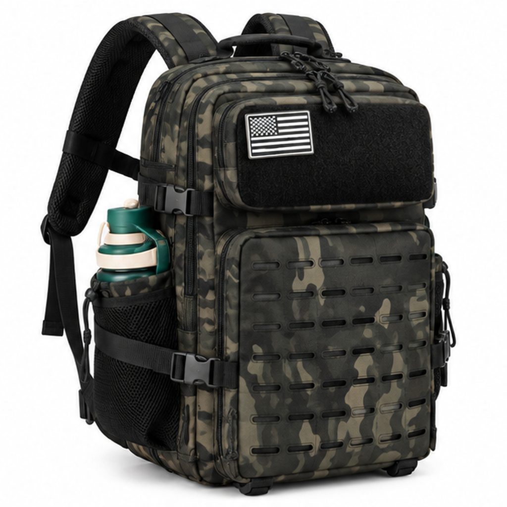 45L Tactical Camouflage Military Travel Backpack-1