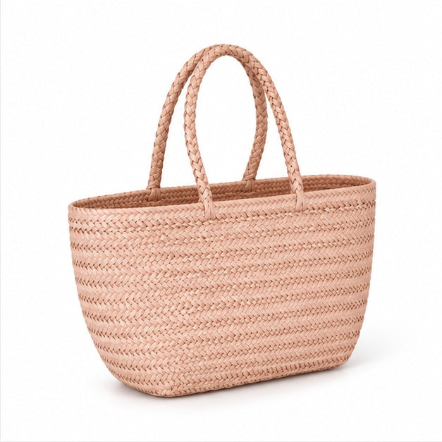 Elegant Woven Straw Everyday Tote Bag-1