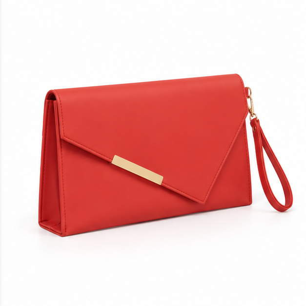 Red Envelope Clutch Wristlet Evening Bag-1