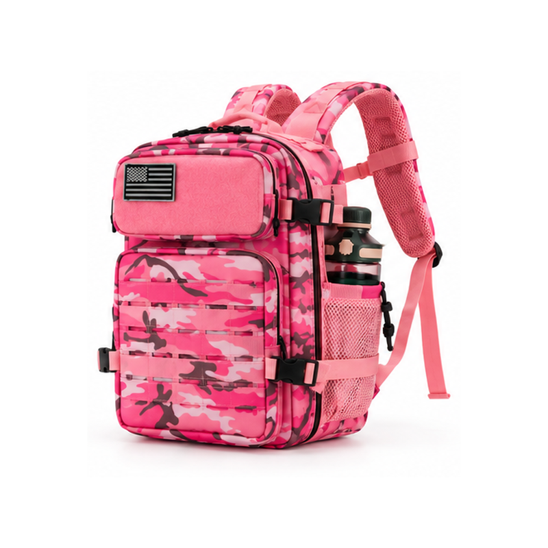 Pink Camouflage 25L Tactical Outdoor Backpack-3