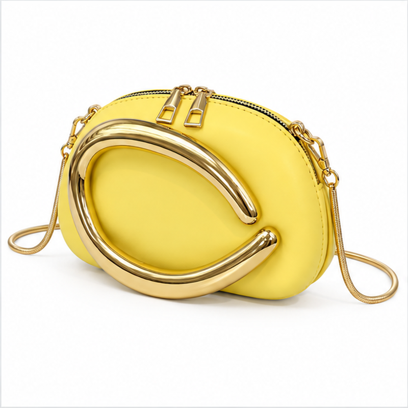 Yellow Gold Accent Mini Crossbody Bag-3