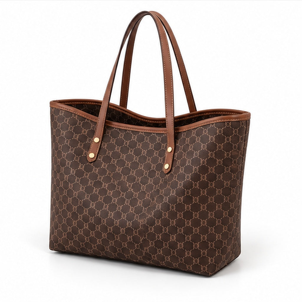 Classic Brown Monogram Everyday Tote Bag-3