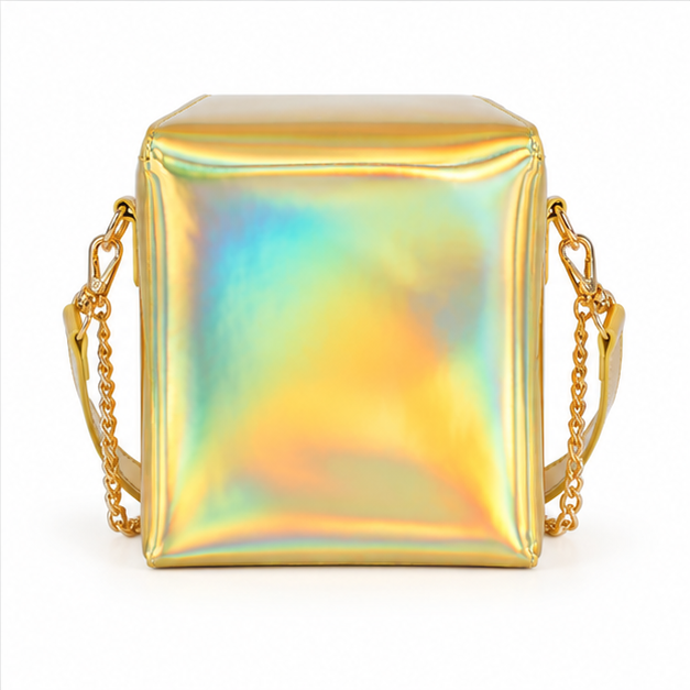 Holographic Thank You Pagoda Crossbody Bag-3