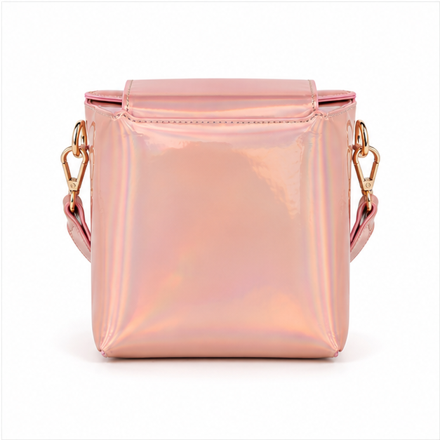 Champagne Iridescent Thank You Crossbody Bag-3