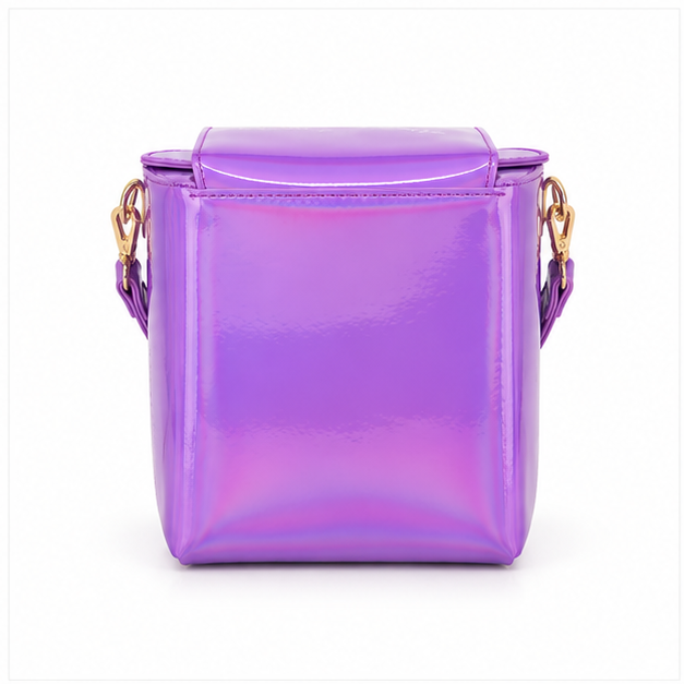 Iridescent Purple Thank You Shoulder Bag-3