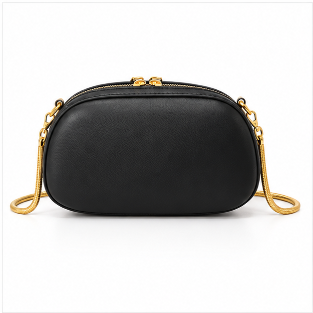 Black Gold Statement Mini Shoulder Bag-2