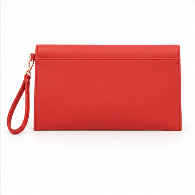 Red Envelope Clutch Wristlet Evening Bag-2
