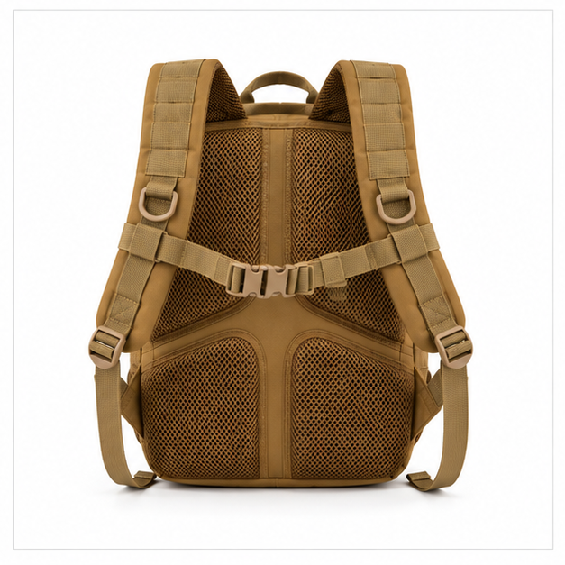 Khaki 25L Tactical Outdoor Military Backpack-2
