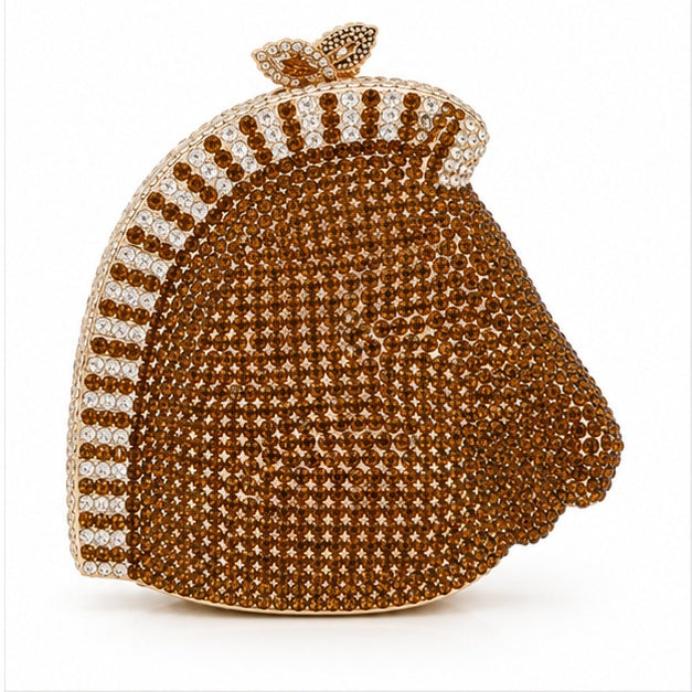 Jeweled Horse Head Luxury Evening Clutch-2