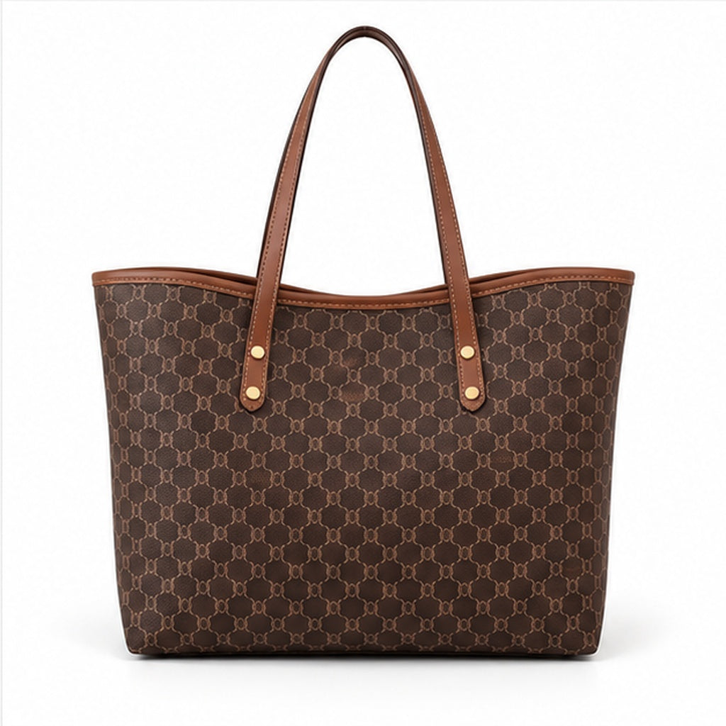 Classic Brown Monogram Everyday Tote Bag-2