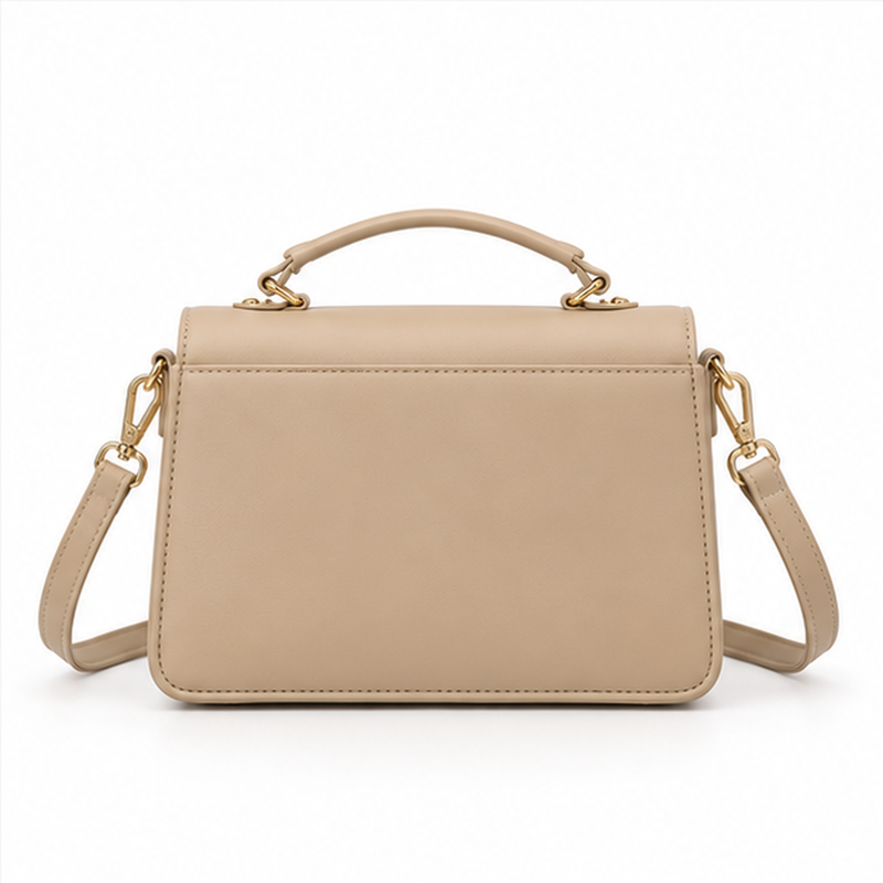 Khaki Butterfly Quilted Crossbody Handbag Purse-2